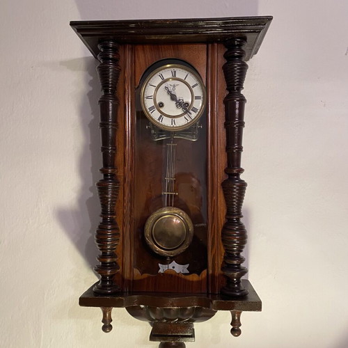 FMS Friedrich Mouthe German wall clock used, vintage