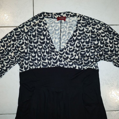 Sarah Lawrens dress unworn, size Large, black and white