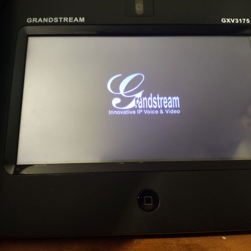 Grandstream GXV3175 7'' Touchscreen VoIP Multimedia Phone like new, wired, black