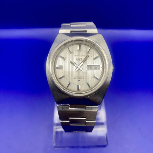 Seiko 5 Automatic 6319-7000 used, silver dial, stainless steel