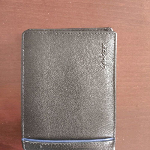 Lavor leather men's wallet black new