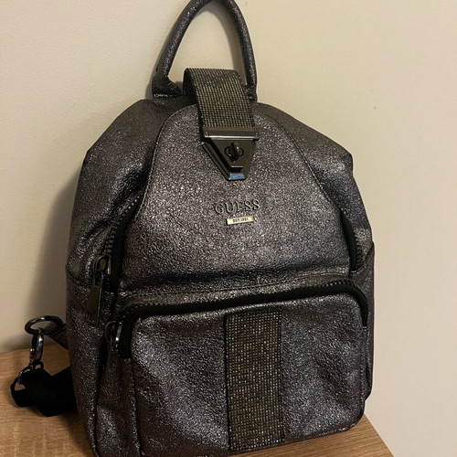 Guess backpack like new, black and silver