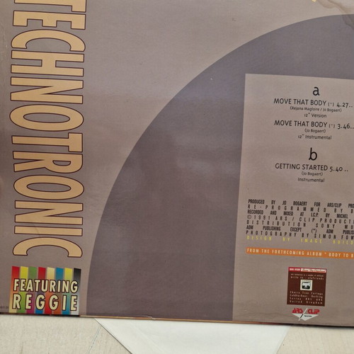Technotronic Move That Body 12" Maxi-Single used, 1991 euro-house