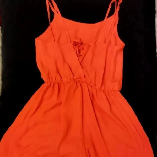 Medium Love orange strap short jumpsuit used