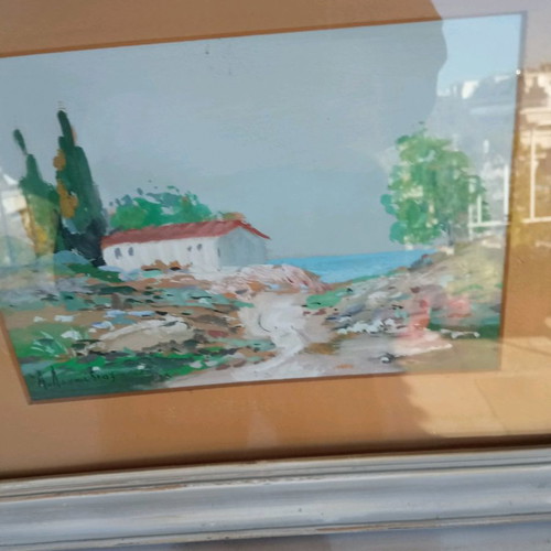 Painting authentic Apostolos Lefkadios used