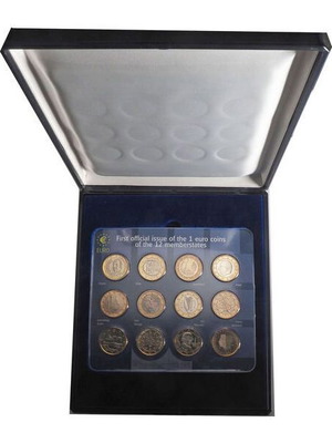 Europe 1 Euro Coin Set 12 Pieces 1999-2002 Uncirculated