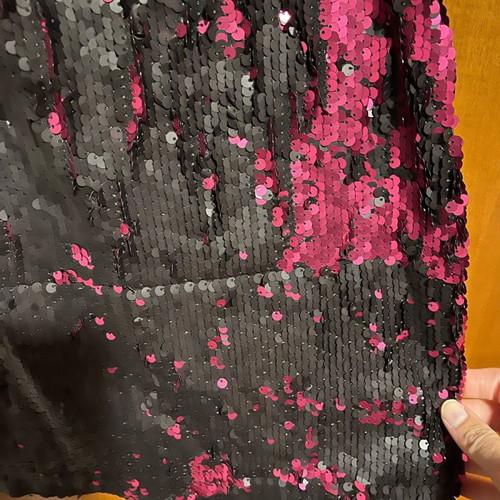 Dress with sequins like new, open back, size small