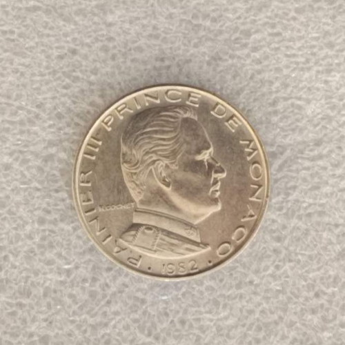 Monaco 1 Franc coin (FA-2) nickel 1982