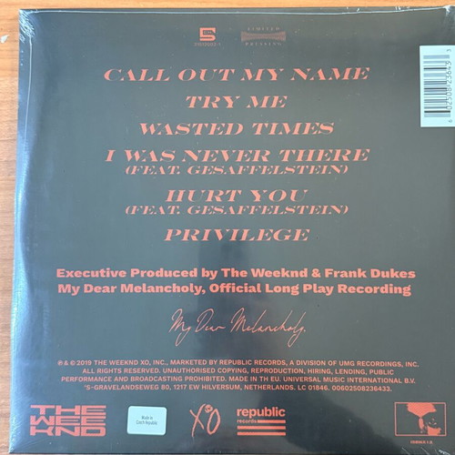 The Weeknd collection 5 LP sealed
