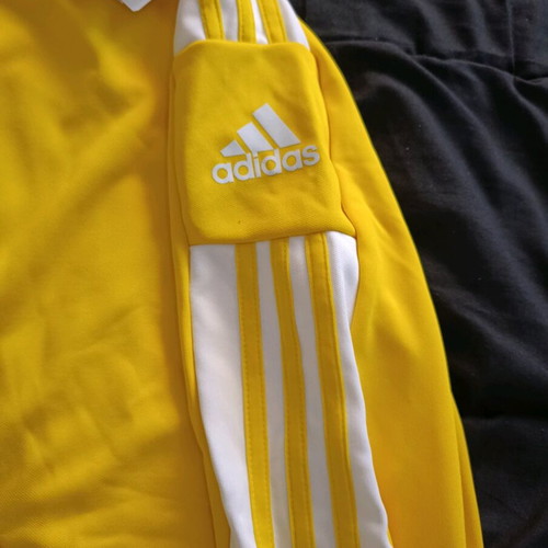 Adidas Aeroready hoodie with pockets new, unused, size L, yellow-white