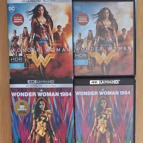 Wonder Woman 4K Ultra HD and Blu-ray set like new, with subtitles