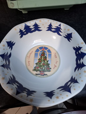 Salad bowls, set of 2, Christmas design