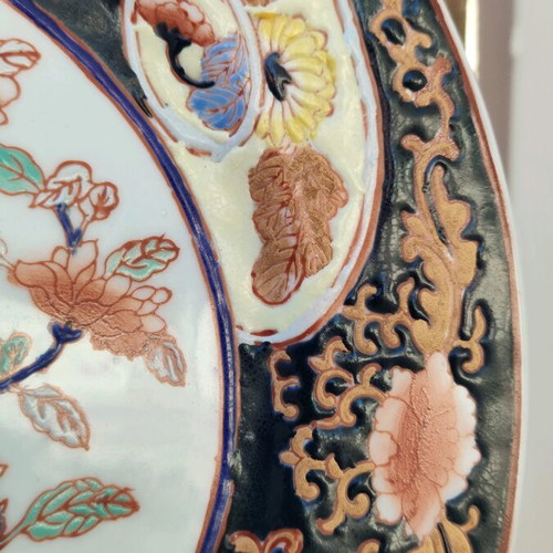 Qianlong Style Porcelain Plate used, handmade decorative