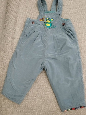 Vintage baby overalls for boy in blue color like new, 10 m