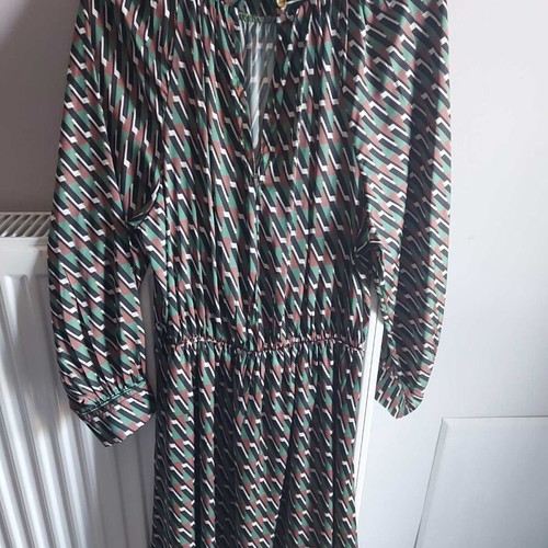 MSR women's dress like new, beige and green, size M