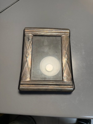 Silver-plated photo album used, 20x15cm, holds 72 photos