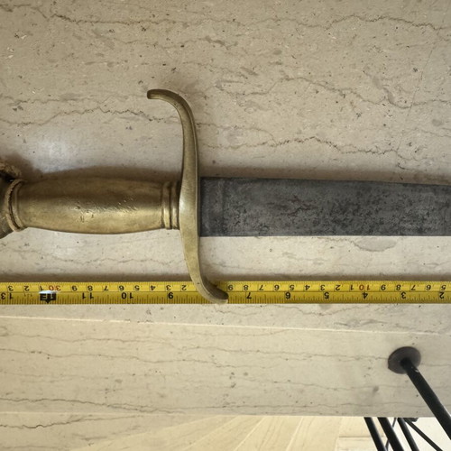 British brass-hilted naval dirk 19th century London, like new