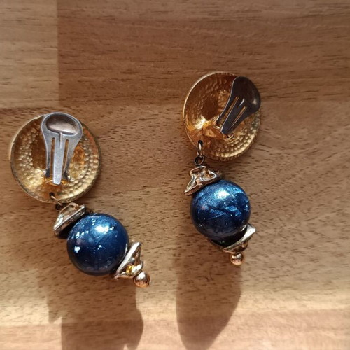 Earrings clips vintage used