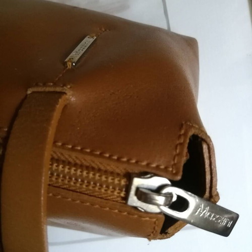 Mazzini vintage 90s leather shoulder bag used, brown