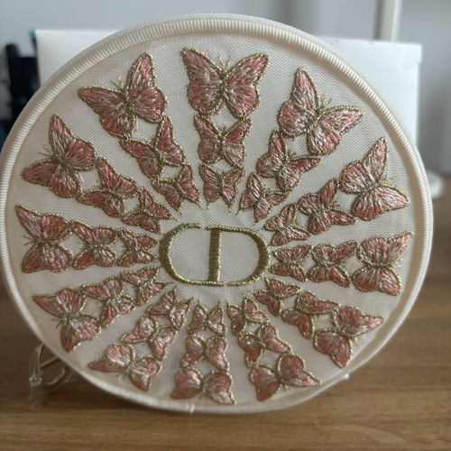 Dior toiletry bag new with embroidered butterflies