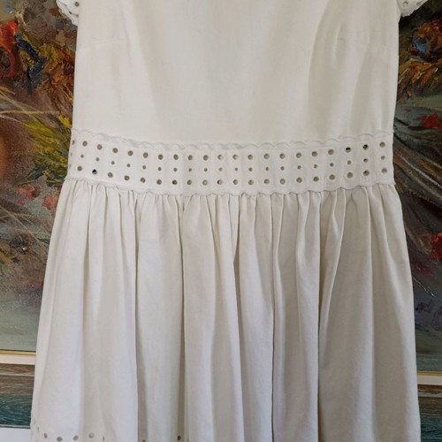 Red Valentino dress white like new, size 42 Italian
