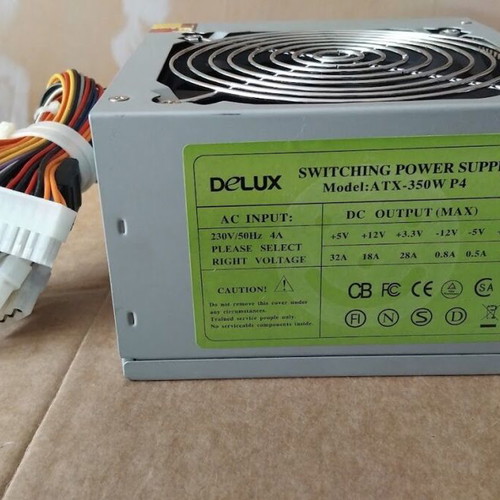 Delux ATX-350W P4 Switching Power Supply 350W with 120mm Fan