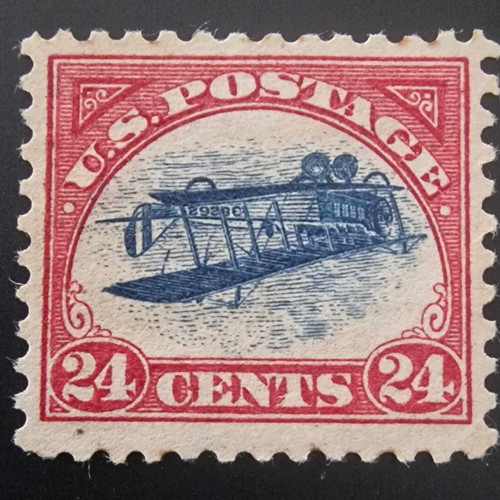 Inverted Jenny used rare American postage stamp 1918
