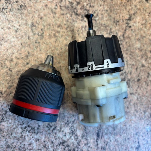 18 Volt screwdriver used with case, gearbox needs replacement