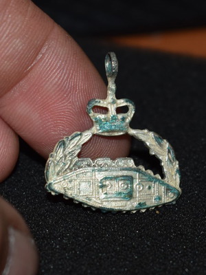German patriotic items used 1914-1945 silver-plated bronze