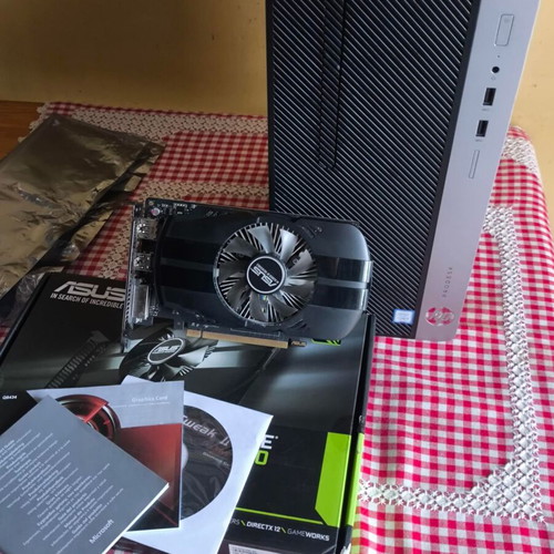 HP Prodesk 400 G4 M Tower like new with Intel i5-7500, 8GB RAM, 256GB SSD, Asus GTX 1050