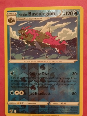 Hisuian Basculegion [Reverse Holo] #44 Pokemon Astral Radiance new