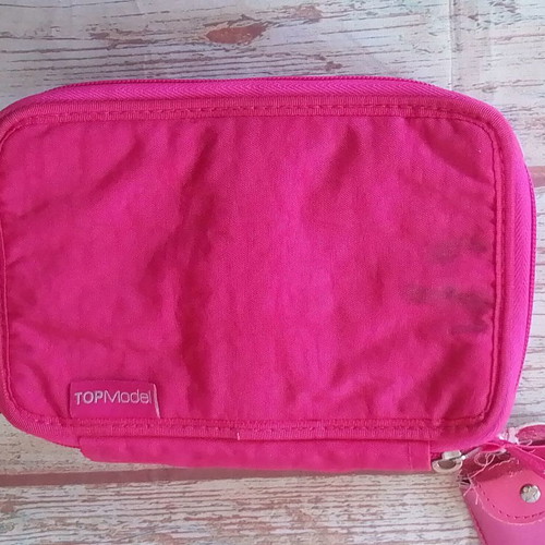 Top Model school pencil case used 20x14 cm