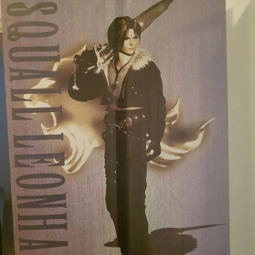 Final Fantasy 8 Squall wall scroll used, authentic fabric