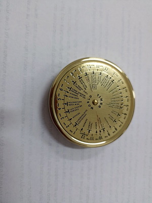 Bronze world pocket watch new, nautical