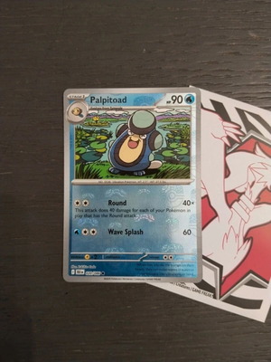 Pokémon TCG Palpitoad Black Bolt Masterball Holo card like new