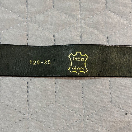 Women's black leather belt with silver buckle like new