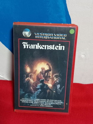 Frankestein video cassette used, horror thriller with subtitles