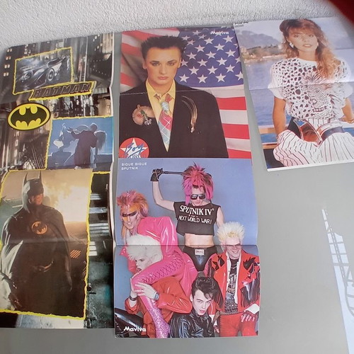 1980s posters like new, over 1000, featuring foreign singers