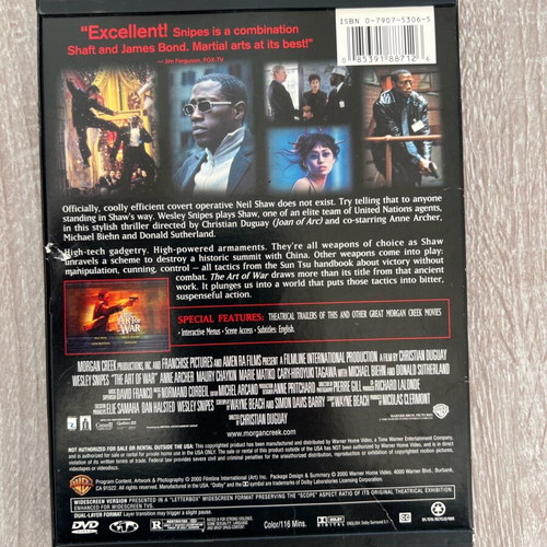 DVD movies Smokin Aces and The Art of War used without Greek subtitles