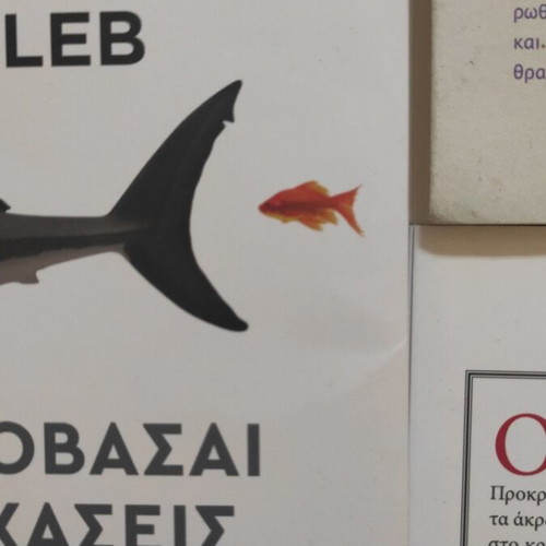 Books by Nassim Nicholas Taleb and Jean-Paul Fitoussi used, Greek