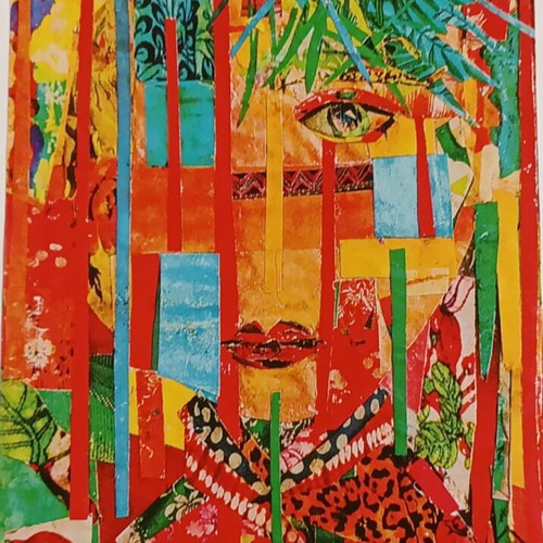 Modern art collage print 21x29 on high-quality paper