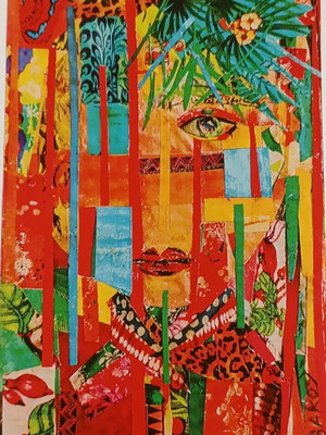 Modern art collage print 21x29 on high-quality paper