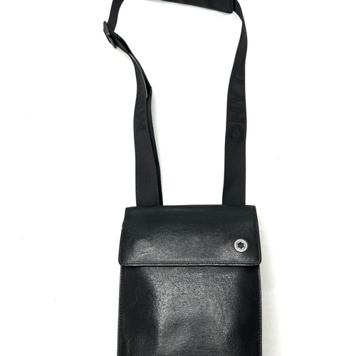 Montblanc leather crossbody bag used, black