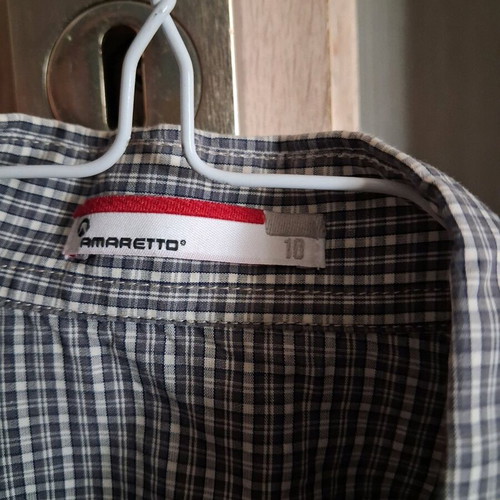 Amaretto Kids Shirt like new, gray, size 10