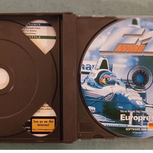 F1 Manager 96 CD simulation game used for DOS