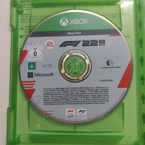 F1 22 for Xbox One used in excellent condition