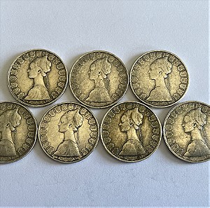 7 ασημένια νομίσματα Ιταλίας