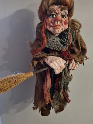 Handmade marionette used 50 cm with movable legs and arms