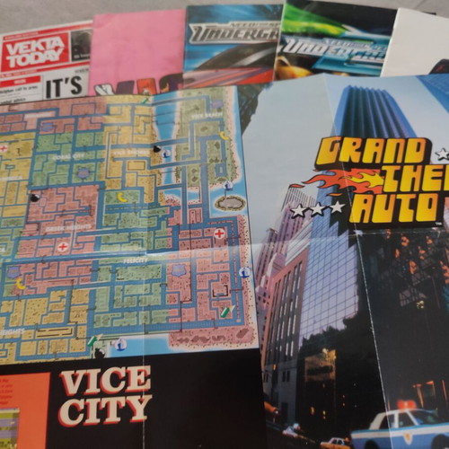 Game Manuals San Andreas and Others Like New, Lot of Nine