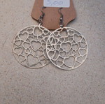 Handmade earrings new, gray